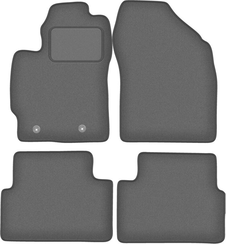 Graphit-Fußmatten für: Toyota Corolla E14/E15 Limousine (2007-2012)