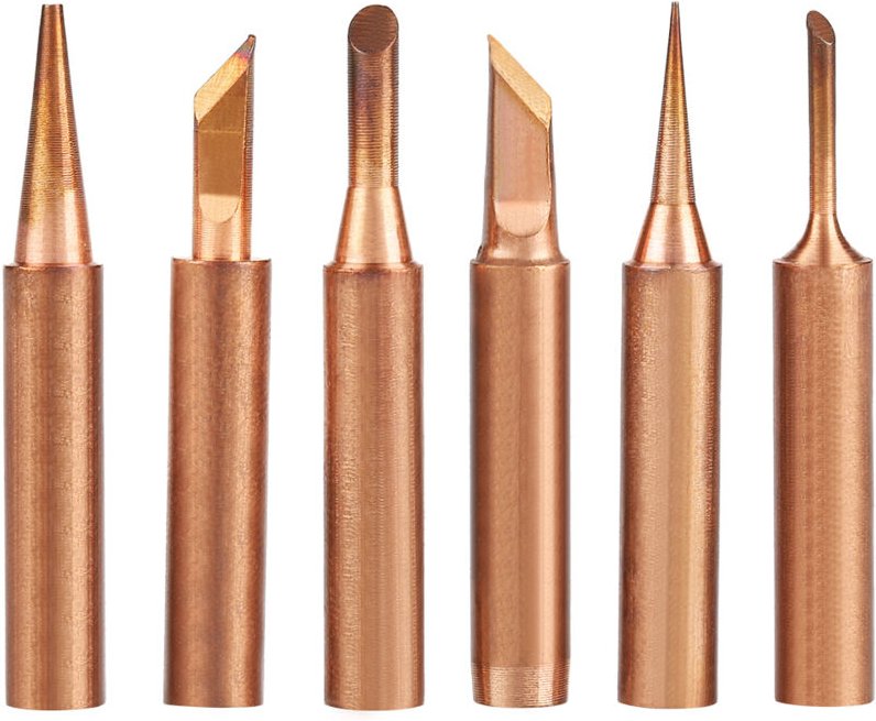 Eosnow 6 Stück bleifreie Kupfer-Eisen-Lötspitze K SK 1C 3C B I für 936 Lötstationen