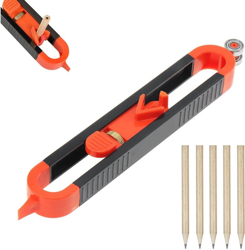 Konturenlehre, Konturenlehre mit Schloss, Verriegelungsmechanismus, Irregular Contours, Werkzeug zum Kopieren von unrege...