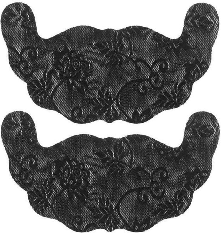 Selbstklebende brustwarzenabdeckungen - schwarz - 2 stk