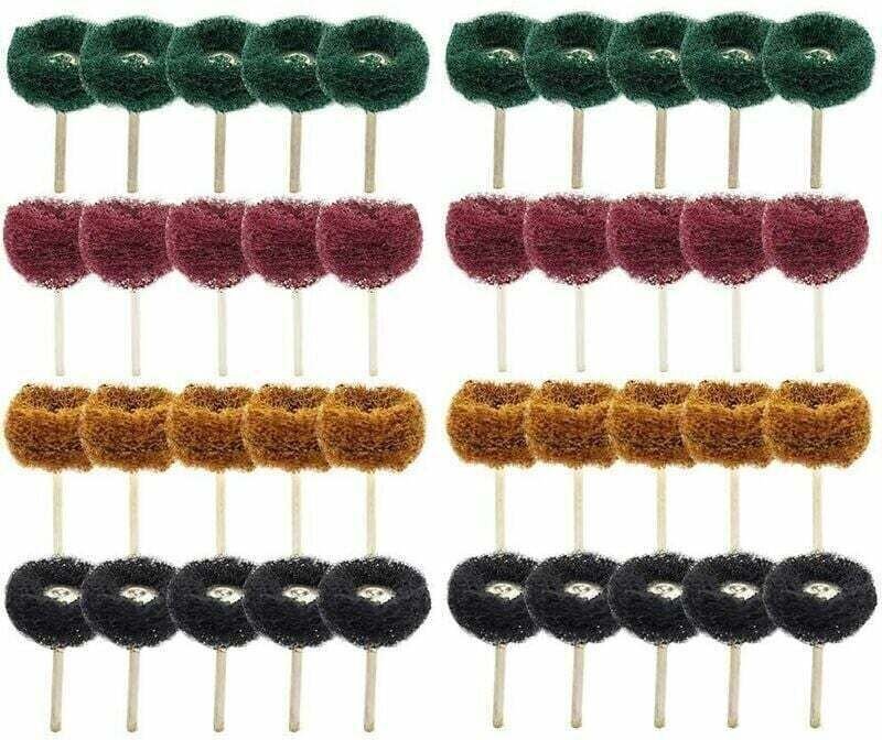 40 Stück 1" (25 mm) Schleifscheiben/Polierscheiben für Dremel-Rotationswerkzeuge