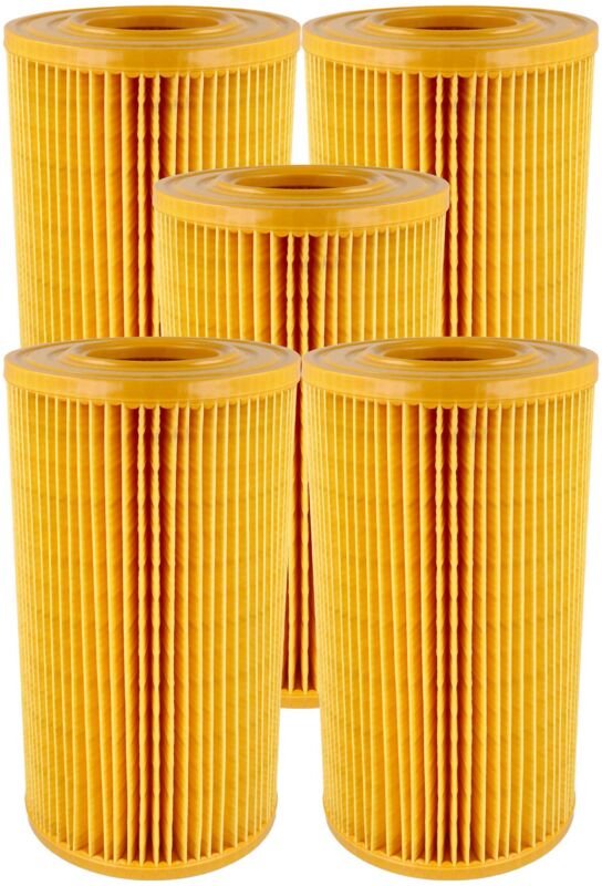 vhbw 5x Faltenfilter Ersatz für Allaway VCF/211ALL, 5412810285969 für Staubsauger - Patronenfilter Orange