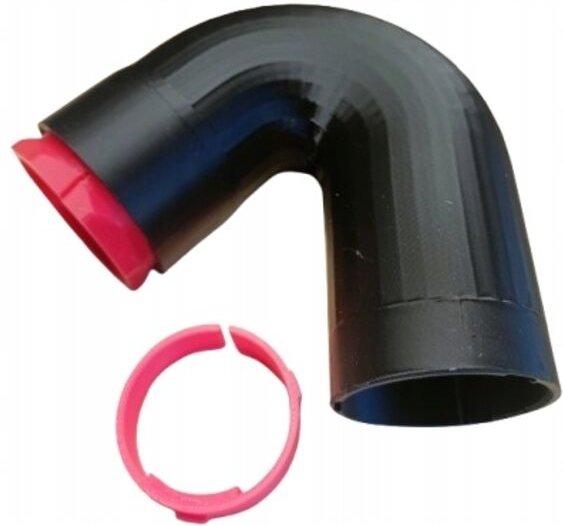 Codo adaptador 135° Bosch GKT 55 GCE sierra de inmersión - aspiradora STARMIX