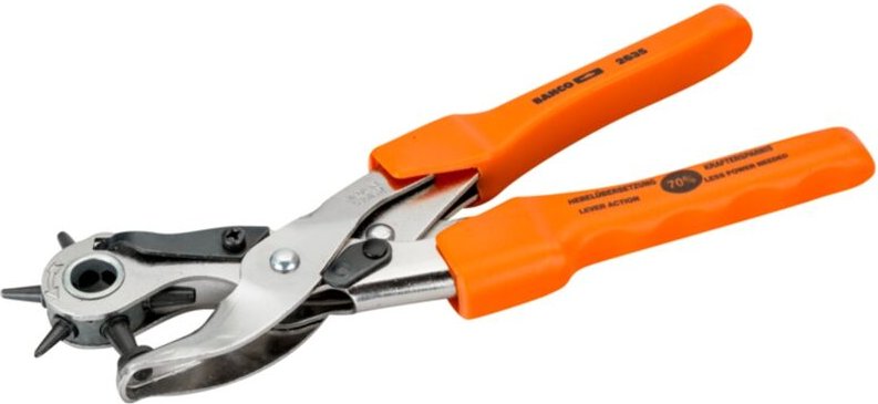 Revolverlochzange mit Kunststoffgriff für 2-4,5 mm, 245 mm - Bahco