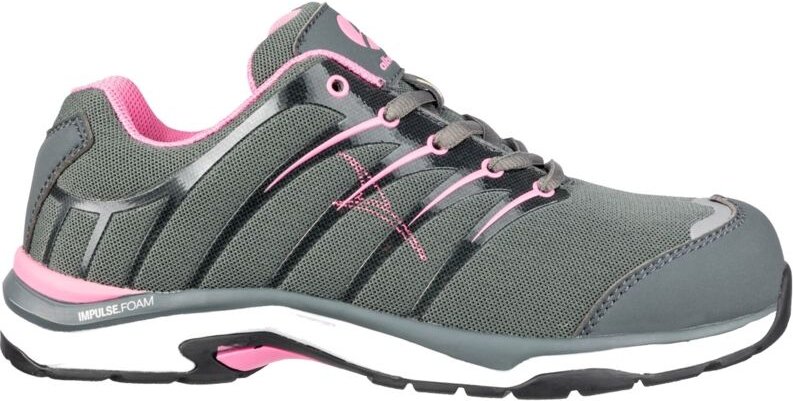 Sicherheitshalbschuh 645200 Twist pink wns Low S1P esd src dguv Gr. 36 grau/pink - Albatros