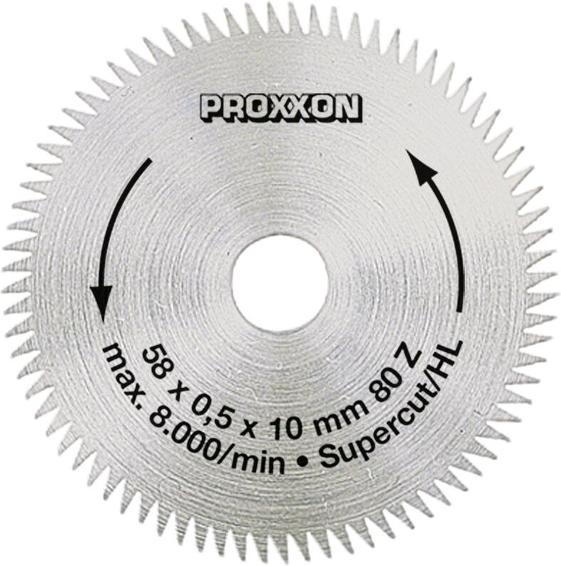 Proxxon - Kreissägeblatt 'Super-Cut', 58 mm (80 Zähne) - 28014