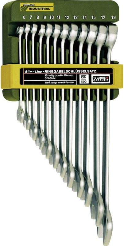 Industrial 23820 Ring-Maulschlüssel-Satz 12teilig Schlüsselweite (Metrisch) 6 - 19 mm - Proxxon