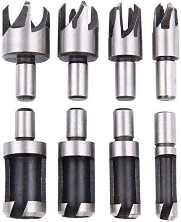 ZVD - 8-teiliges Holzbohrer-Set aus Hartstahl, 6 mm/10 mm/13 mm/16 mm