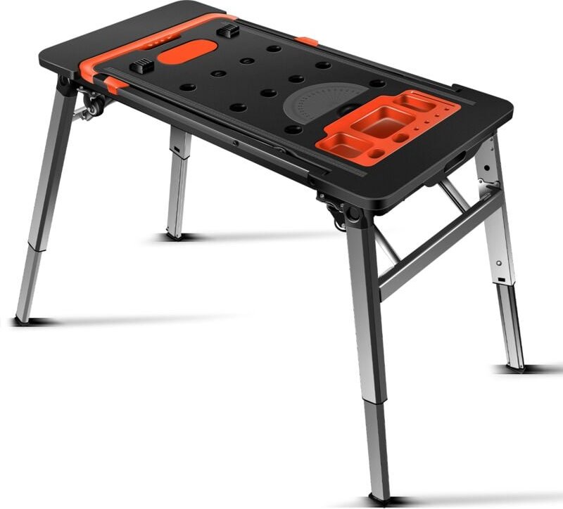 7-in-1 Klappbare Werkbank Einem Haushalt & DIY-Arbeitsplatz Werk-und Spanntisch-150-250 kgs Tragkraft-Große Arbeitsfläch...