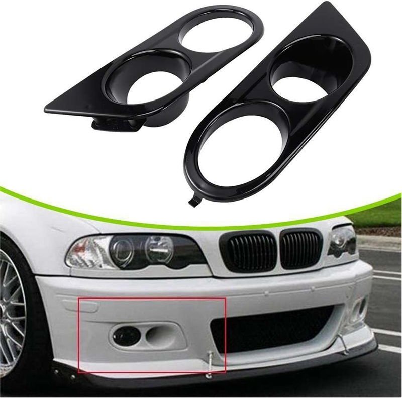 Nebelscheinwerferrahmen mit LöChern, FrontstoßStangen-Netzgitter Automotive für 3Er E46 M3 01-06 51112695255, 5111269525...