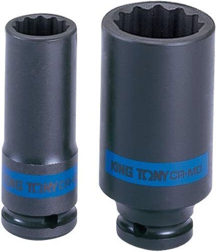 Bricoline - King tony nasadka długa udarowa cienkościenna 1/2' 17mm x 80mm, 12-kąt