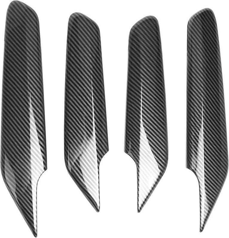 Tlily - Innentürgriff-Fensterschalter-Seitenverkleidungsabdeckung für 11. Generation 2022 2023 Zubehör - ABS-Kohlefaser