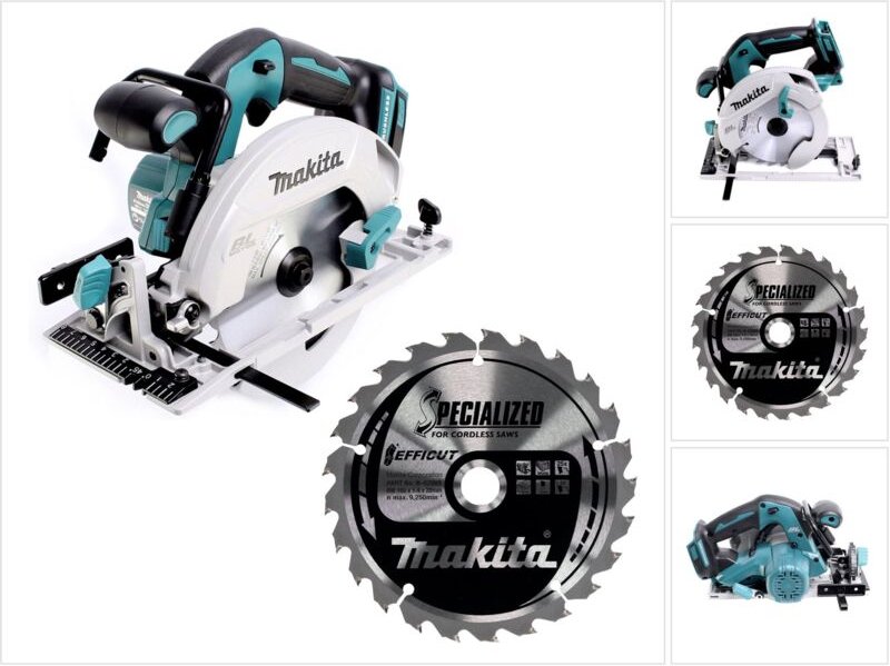 Dhs 680 z Akku Handkreissäge 18 v 165 mm + efficut Kreissägeblatt - ohne Akku, ohne Ladegerät - Makita