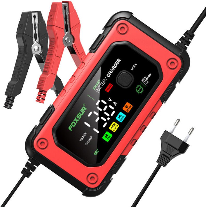 Vtizikl Mainteneur de Chargeur de Batterie Intelligent 12V/24V Protections Multiples de Réparation pour Voiture, Camion/...