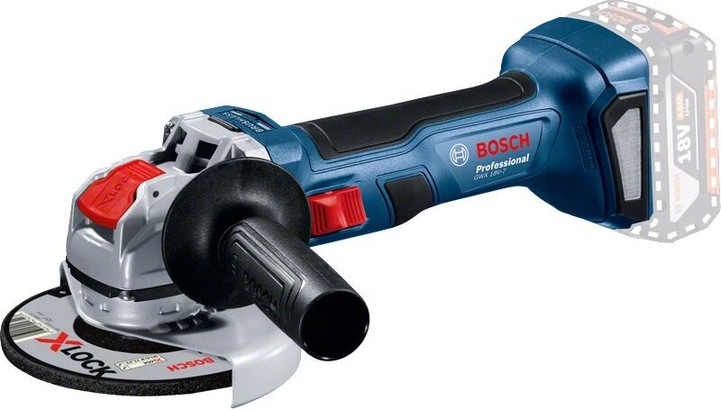 Bosch Akku-Winkelschleifer gwx 18V-7, 125 mm im Karton