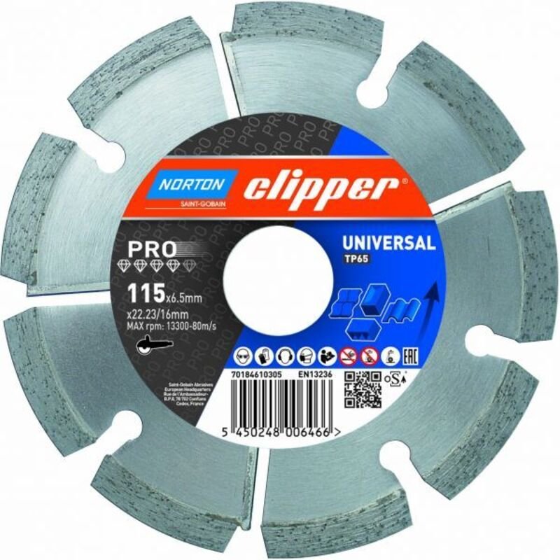 Norton Clipper Mörtelräumer Pro Universal TP - 125x8,0x22,2 mm 70184610716