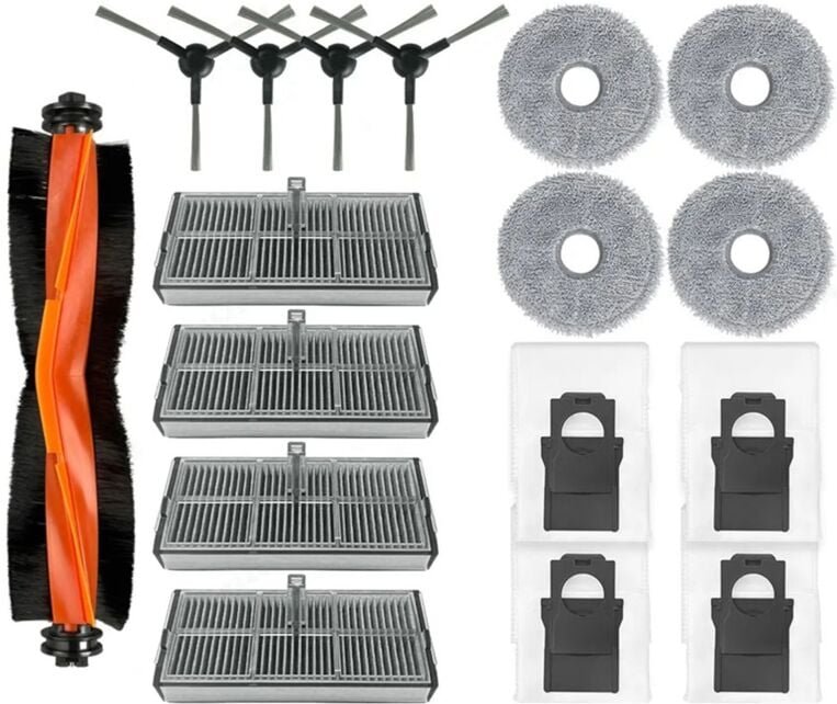 Hauptseitenbürste Hepa-Filter Wischtuch Staubbeutel ersetzen