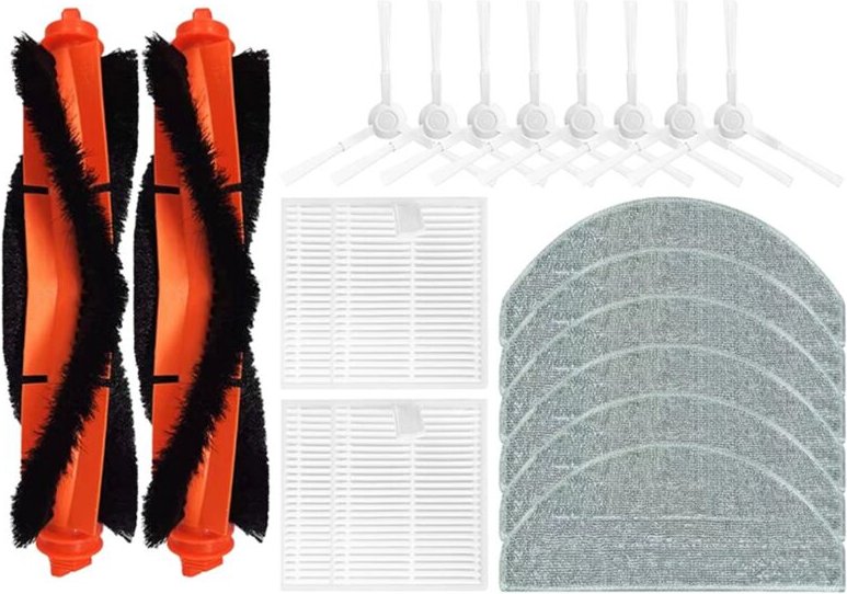 Für E10 E10C E12 B112 / 3C Plus C103 Roboter-staubsauger Zubehör Wichtigsten Seite Pinsel Filter Mopp