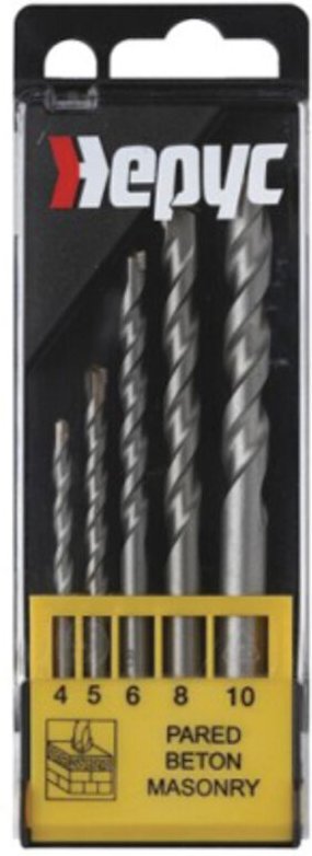 Satz mit 5 Widia-Bohrern (4-5-6-8-10 mm) Diamant Hepyc