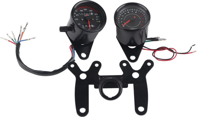 Aramox Motorrad-Tachometer, Universal-Tachometer, Retro-Zubehör für modifizierte Instrumente.
