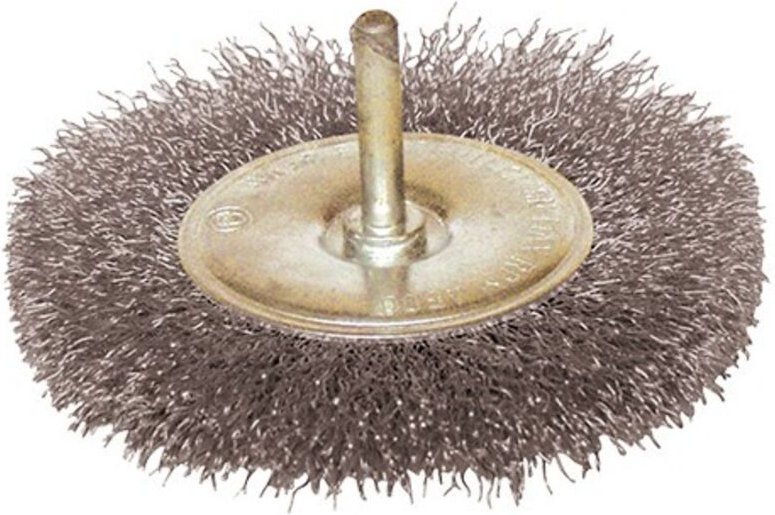 Rundbürste mit gewelltem Stahldraht d. 50 mm - Q.6 mm - Ep.7 mm Leman 330.050V