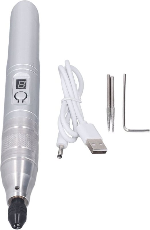 Elektrischer Schleifstift, Elektrischer Schleifstift 3500-13000 U/min 3,7 V Mikrogravierer Gravur-DIY-Werkzeugset für Gr...