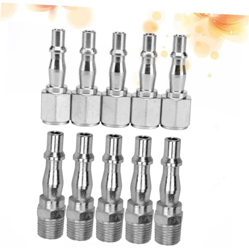 10-teiliges Set BSP-Pneumatikverschraubungen, weibliche Anschlüsse für Luftschlauch und Kompressor, pneumatisches Reduzi...