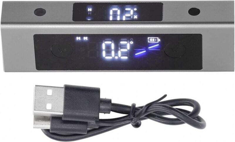 Règle D'angle Laser avec Affichage Numérique LED Outil de Mesure de Nivellement Portable Unilatérale