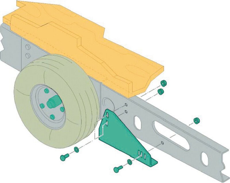Montagekit für Caravan-Schienen für Al-ko Vario III - Enduro