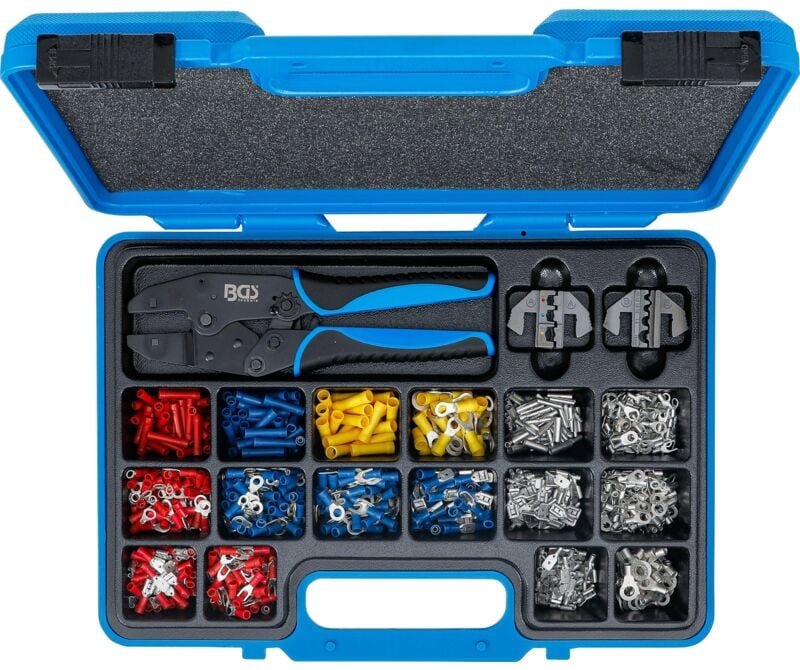 Bgs Technic - bgs Crimpzangen-Satz mit Kabelschuh-Sortiment 1000 teilig