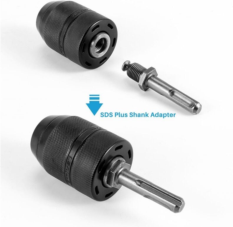2-13 MM SchlüSselloser Bohr Futter mit SDS Plus Schaft Adapter, 1 / 2-20UNF Adapter Konverter Werkzeug
