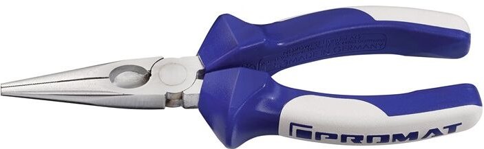 Flachrundzange Länge 160 mm flach-rund gerade Mehrkomponenten-Hüllen