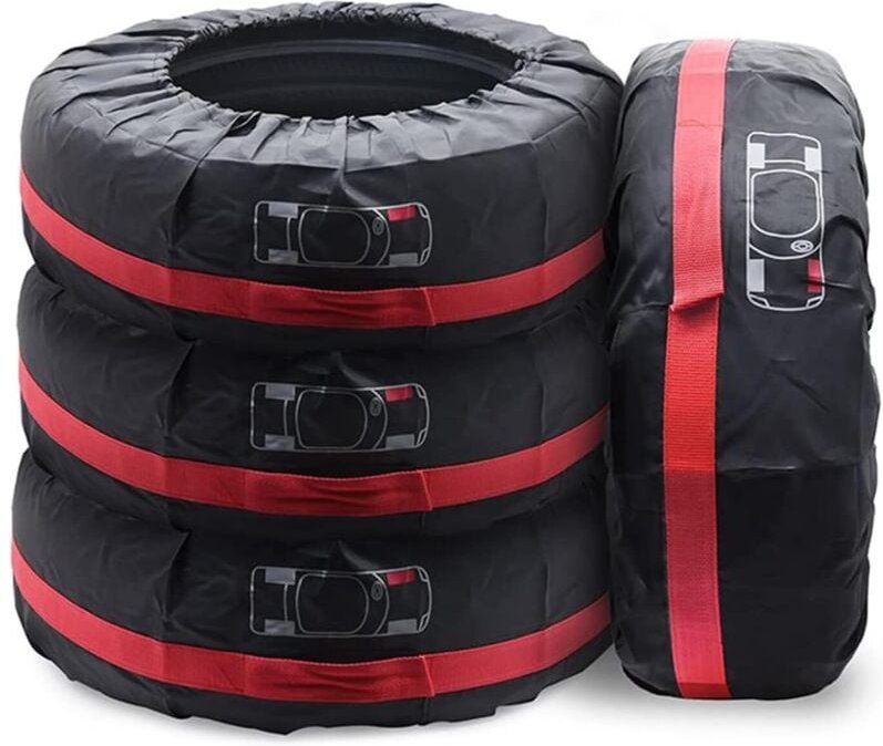 Satz mit 4 wasserdichten Reserveradabdeckungen für 18-22 Zoll Räder (80 cm Durchmesser)