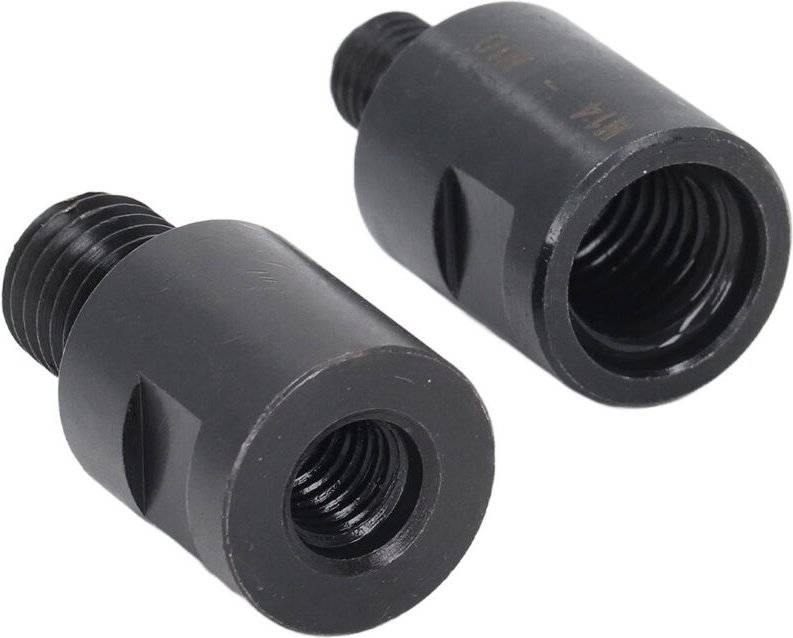 2 Stück M10 Gewindeadapter männlich auf M14 weiblich für Winkelschleifer Schleifer Fräser Gewindeadapter Basisbohrfutter...