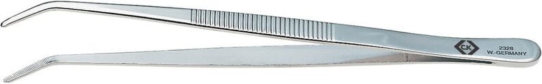 C.k T2328 Radiopinzette Stumpf, gebogen, fein 155 mm
