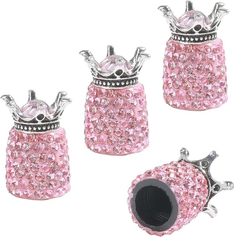 4er-Set Autoventilkappen, Reifenventilkappen für General Motors, passend für die meisten Autos, LKWs, Fahrräder usw. (Ro...