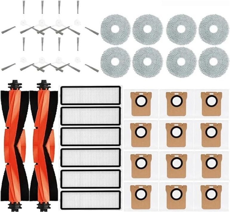 Für X20+, Hauptseitenbürste, HEPA-Filter, Wischtuch, Staubbeutel