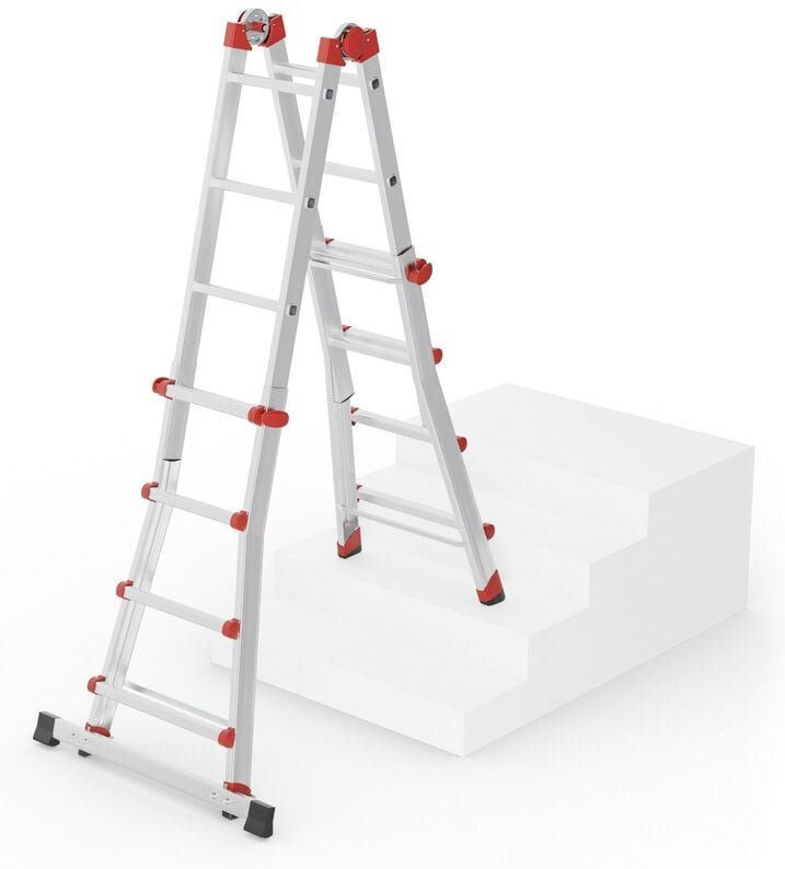 Hailo Multifunktions Teleskopleiter M80 4x4 Sprossen
