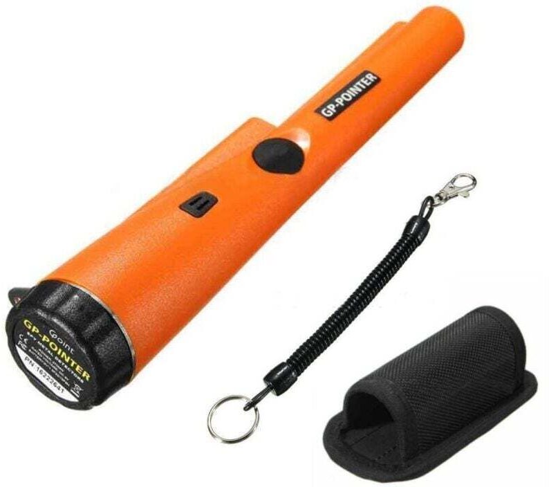 Détecteur De Métaux Étanche IP66 Pour Chasse Au Trésor Pièces De Monnaie Pointeur De Balayage Accessoire Orange