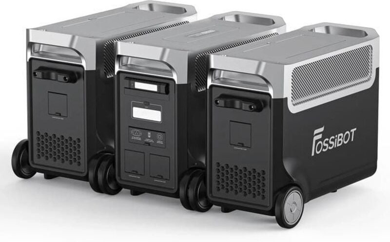 FOSSIBOT F3600PRO+2×FB3840 Stromstation, LiFePo4 Batterie, 11052Wh 7200W Solar Generator