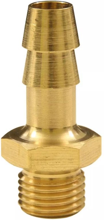 Druckluft Einschraubtülle Messing mit ag 1/2' für 9 mm Schlauch