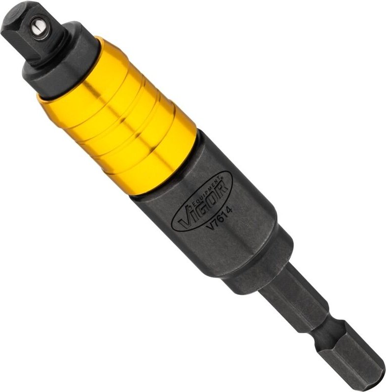 Steckschlüssel Adapter ∙ mit Gelenk ∙ V7614 ∙ 1/4 Zoll (6,3 mm) Sechskant massiv ∙ 1/4 Zoll (6,3 mm) Vierkant massiv ∙ 1...