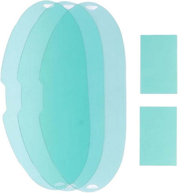 Ulisem 5-teiliger großer Sichtschirm, Ersatzlinse für Schweißhelm mit 3-teiligem rundem Außenschirm, 2-teiligem Innensch...