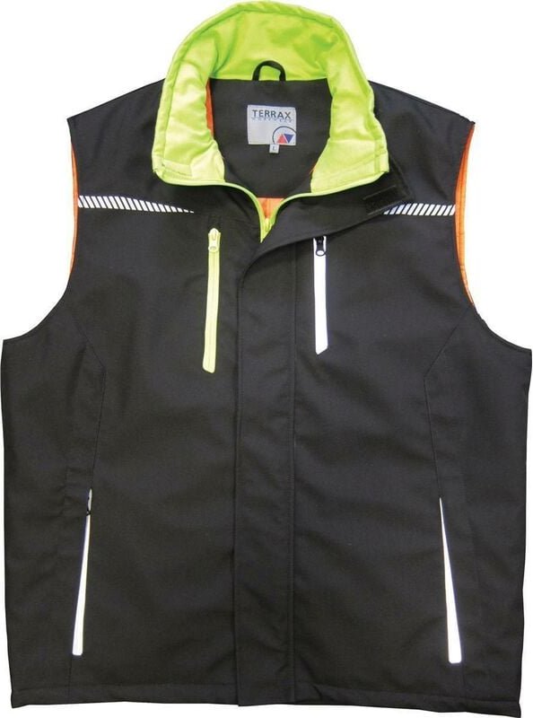 Herren Berufsweste Terrax Workwear Gr.XXL schwarz/limette