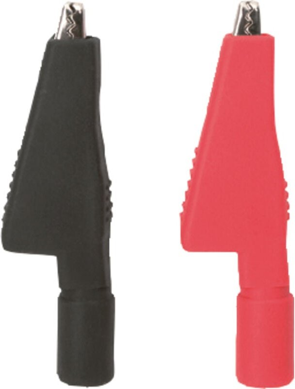 Testboy - Krokoklemmensatz (schwarz / rot) Krokodilklemmen-Set Schwarz, Rot 1 Set