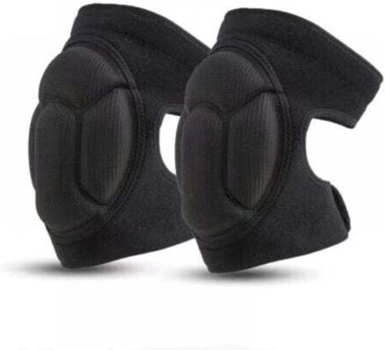 Paar Arbeitsknieschoner, schwarze Gartenknieschoner, rutschfeste und stoßdämpfende Knieschoner, Mehrzweck-Gartenkniescho...