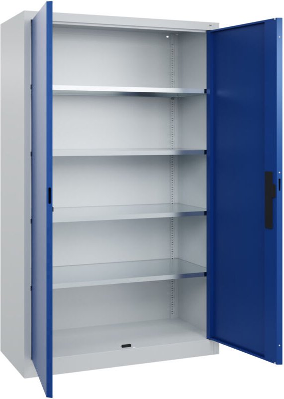 C+p Flügeltürenschrank Serie 89, 1950x1200x500mm, 7035/5010