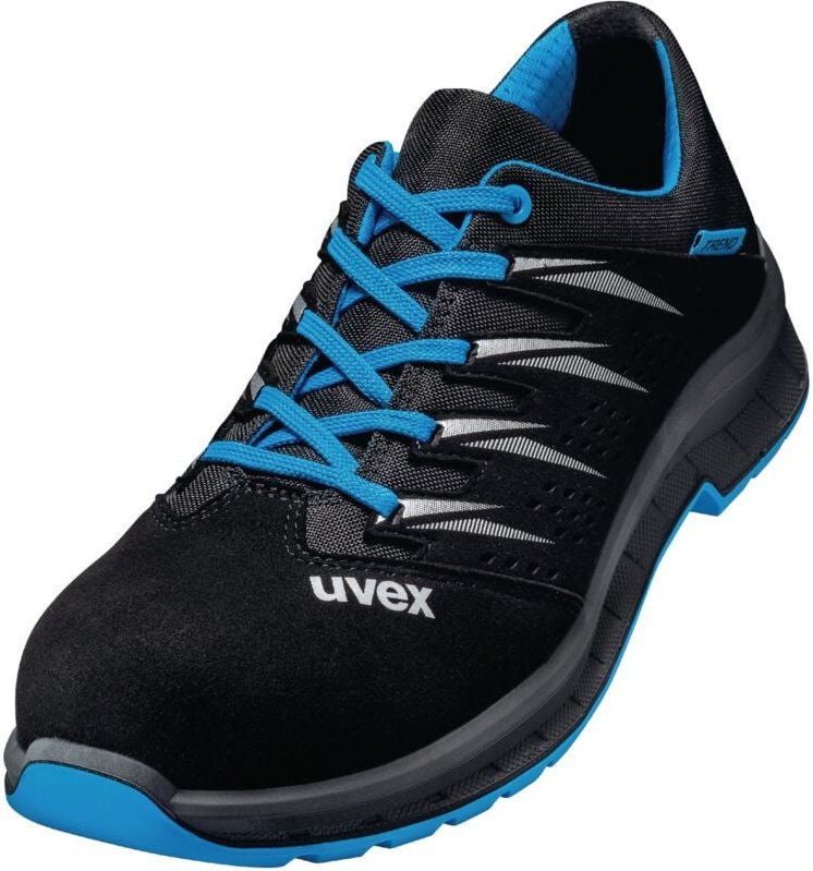 Uvex 2 Trend BOA - Sicherheitsschuhe S1 SRC ESD - Schwarz/Blau - Gr. 52: 39