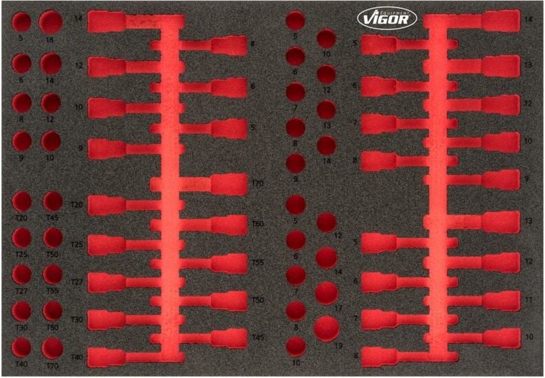 Weichschaum-Einlage, leer, Art.Nr. V4752 - Vigor