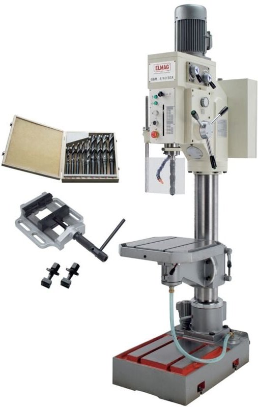 ELMAG Getriebe-Säulenbohrmaschine GBM 4/40 SGA - Set